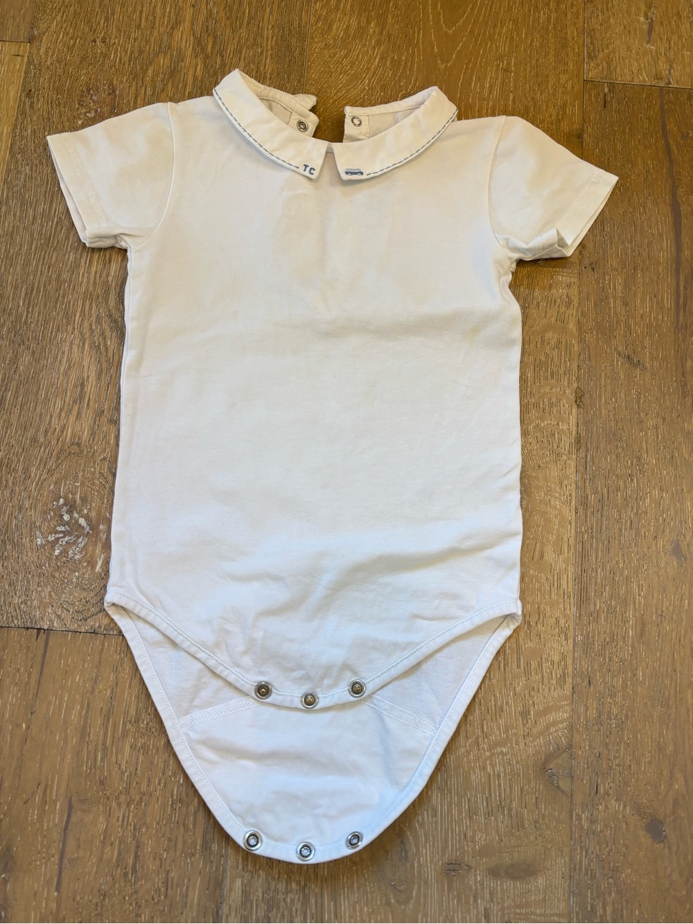 Tartine et chocolat Classic white Short-Sleeve Baby One-Piece 2